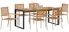 vidaXL Garten Essgruppe 7 pcs Beige und Braun Poly-Rattan 3365483 Bild 3