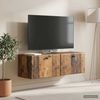 vidaXL Wandmontierter TV-Schrank 98 x 31 x 30 cm Altholz Holzwerkstoff 899243 Bild 4