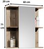 moebel-dich-auf Badezimmerspiegelschrank Vail (in Viking Oak) Breite 60 cm Bild 2