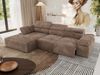 Mks Möbel 'RILASSO' Ecksofa, mit Relax-funktion, Elektrisch verstellbarer Sitz, L-förmige Ecke mit Armlehnen, Wellenfeder, Braun, Cordstoff, links Bild 5