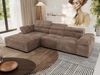 Mks Möbel 'RILASSO' Ecksofa, mit Relax-funktion, Elektrisch verstellbarer Sitz, L-förmige Ecke mit Armlehnen, Wellenfeder, Braun, Cordstoff, links Bild 4