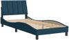 Einzelbettgestell Design für Erwachsene ohne Matratze Blau 90x200 cm Samt d4082e Bild 3