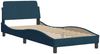 Einzelbettgestell Design für Erwachsene ohne Matratze Blau 90x200 cm Samt d4082e Bild 4