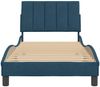 Einzelbettgestell Design für Erwachsene ohne Matratze Blau 90x200 cm Samt d4082e Bild 5