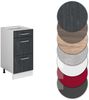 Küchenunterschrank R-Line Schwarz Beton 40 cm AP Marmor Vicco Bild 5
