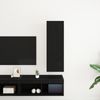 TV-Wandschrank, TV Hängeboard Schwarz Eichen-Optik 30,5 x 30 x 90 cm Bild 4