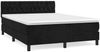 vidaXL Boxspringbett mit Matratze Schwarz 140x190 cm Samt 3141481 Bild 2