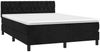 vidaXL Boxspringbett mit Matratze Schwarz 140x190 cm Samt 3141481 Bild 3
