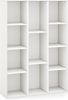 COSTWAY Bücherregal, mit 11 Fächern, bis 140 kg belastbar, 74 x 24 x 106 cm Bild 4