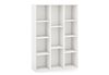 COSTWAY Bücherregal, mit 11 Fächern, bis 140 kg belastbar, 74 x 24 x 106 cm Bild 5