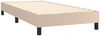 vidaXL Boxspringbett mit Matratze & LED Kunstleder Braun 80x200 cm, Härtegrad: H2 [3134074] Bild 4
