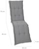 GO-DE Relax-Auflage 170 cm x 50 cm x 7 cm, grau Bild 2