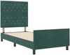 vidaXL Boxspringbett mit Kopfteil Dunkelgrün 100 x 200 cm Samt 3344858 Bild 5