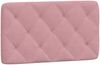 vidaXL Bett mit Matratze Rosa 90x200 cm Samt 3208639 Bild 5