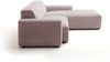 KAWOLA Sofa RANI Ecksofa Feincord rosa Recamiere rechts 71 x 189 x 228 cm Bild 4