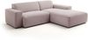 KAWOLA Sofa RANI Ecksofa Feincord rosa Recamiere rechts 71 x 189 x 228 cm Bild 3