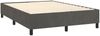 vidaXL Boxspringbett mit Matratze & LED Dunkelgrau 140x200 cm Samt 3136006 Bild 5