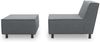 Gartenlounge Set 1 Brandie 146x77x176 mit Outdoorbezug in dunkelgrau Bild 3
