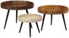 Couchtische, Sofatische 3 Stk. Rund Massivholz Mango Bild 2