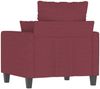 vidaXL Sessel Weinrot 60 cm Stoff 359257 Bild 5