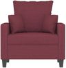 vidaXL Sessel Weinrot 60 cm Stoff 359257 Bild 3