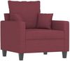 vidaXL Sessel Weinrot 60 cm Stoff 359257 Bild 2