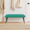 vidaXL Bank mit Knopfheftung Türkis 110 x 40 x 46 cm Samt 42038581 Bild 3