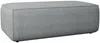 Vente-unique - AMELIA Pouf SamtStoff Grau - B 69 cm x H 42 cm x L 102 cm Bild 2