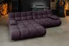 KAWOLA Sofa VIVIEN Ecksofa Velvet purple Longchair links 85 x 178 x 290 cm Bild 2