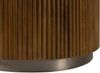 Esstisch rund Mango 120x120x76 braun lackiert / Marmor weiß BARCELONA #228 Bild 4