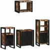 vidaXL Badezimmermöbel-Set mit Regal 4 pcs Massives upgecyceltes Holz 3305673 Bild 2
