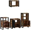 vidaXL Badezimmermöbel-Set mit Regal 4 pcs Massives upgecyceltes Holz 3305673 Bild 4