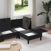 vidaXL Wohnzimmergarnitur 4 pcs Schwarz Stoff 3413810 Bild 3