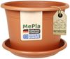 Heimwerkercenter Blumentopf MePla Blumentopf Cylindro ø18cm, Untersetzer ø17cm Terra, Kunstoff Bild 5
