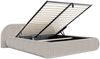 Selsey 'Shels Low' Polsterbett 160x200 mit Bettkasten, Breitcord, Graubeige Bild 4