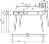 Schreibtisch weiss Sekretär - (2679) Bild 3