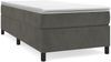 vidaXL Boxspringbett mit Matratze Dunkelgrau 100x200 cm Samt 3144664 Bild 2