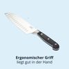 KHG Santokumesser Messer Küchenmesser | 17,78 cm Klinge aus rostfreiem Stahl | ergonomischer Griff mit Fingerschutz, 3-fach vernietet Bild 3