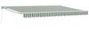 vidaXL Manuell einziehbare Markise Grün und Weiß 4 × 3,5 m 3420286 Bild 2