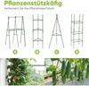 Quictent Hochbeet Metall Pflanzbeet 180x90x30cm Tomatenkäfigen Grau Bild 3