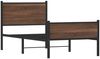 vidaXL Metallbett ohne Matratze Braun Eichen-Optik 90x190 cm 4007950 Bild 3