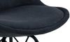 Esszimmerstuhl 2er-Set ERIS Cord Stoff anthrazit Metall schwarz Bild 5