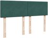 vidaXL Boxspringbett mit Matratze Dunkelgrün 160x200 cm Samt 3287779 Bild 5