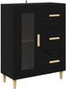 vidaXL Sideboard Schwarz Eichen-Optik 69,5 x 34 x 90 cm Holzwerkstoff 880835 Bild 2