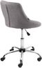 Arbeitshocker AARHUS - 47x49x71cm, Stoff, Grau | Arbeitsstuhl Drehhocker Rollhocker Bürohocker Bild 5