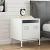 vidaXL Nachttisch Weiß 35x39x43,5 cm Stahl 851254 Bild 3