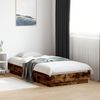 vidaXL Bettgestell mit LED Räuchereiche 75x190 cm 839550 Bild 4