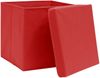 vidaXL Aufbewahrungsboxen mit Deckeln 10 Stk. Rot 32x32x32 cm Stoff 288364 Bild 3
