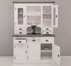 Esszimmer Buffetschrank Landhausstil weiß-anthrazitgrau Bild 2