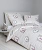 Janine Moments Mako-Satin Bettwäsche 155x220 Leuchtturm Streifen sand 98090-07 Bild 3